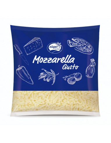 Mozzarella GUSTO 42%  picada largo...