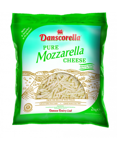 Mozzarella Danscorella Pura 2Kg Congelada Dairy