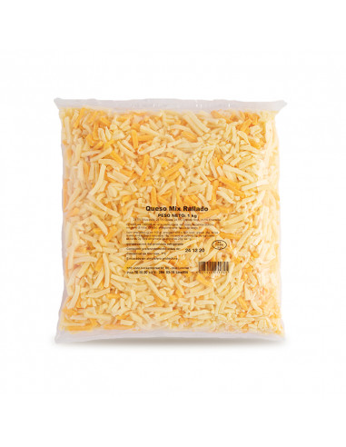 Mix mozzarella gouda chedar rojo Emental queso FLANDERS FOOD PRODUCTIONS